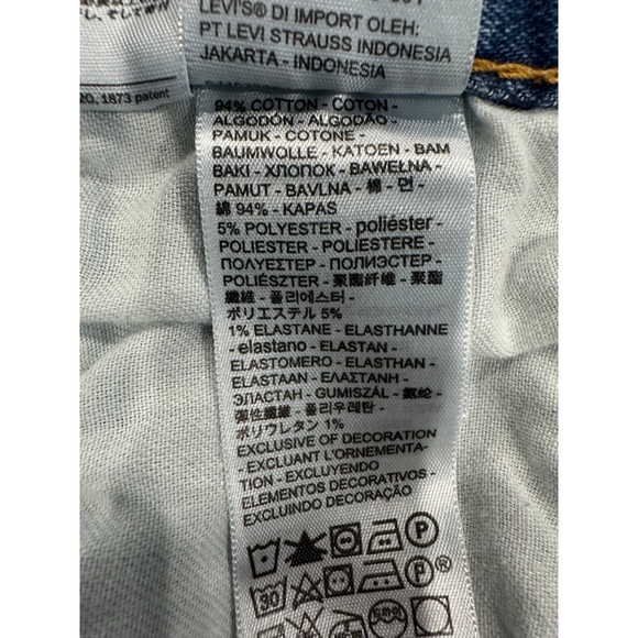 Levi's Blue Straight Jeans Waist 34 - Picture 6 of 6